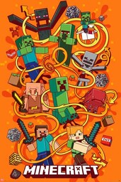 empireposter Minecraft - Swirls - Gra wideo Plakat
