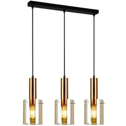Lampa wisząca Sardo 3 x E27 mosiężny
