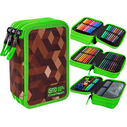 Piórnik z wyposażeniem trzykomorowy dla dzieci CoolPack Jumper