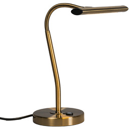 Lampa stołowa Art Deco brązowa z LED -