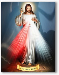 Jezus Miłosierny, nowoczesny obraz religijny plexi