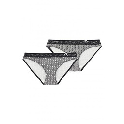 Wzorzyste figi damskie z bawełny (2 pack) LPR