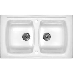 Deante LUSITANO ZCL 620N Ceramiczny Biały połysk Zlewozmywak