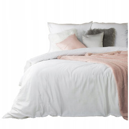 Pościel satynowa komplet 220X200 NOVA3 biały