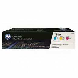 Tonery Oryginalne HP 126A (CF341A) (trójpak)