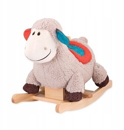 b.toys owca pluszowa owieczka na Biegunach Rodeo bujana