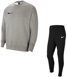 Dres męski bawełniany Nike szary/czarny CW6902-063 + CW6907-010