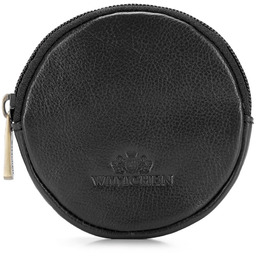 Bilonówka skórzana okrągła czarna