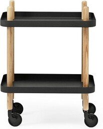 Normann Copenhagen blok stół do serwowania, stal, czarny,