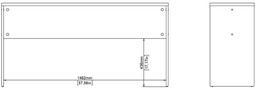 Biurko loftowe białe mat 150 cm Sign