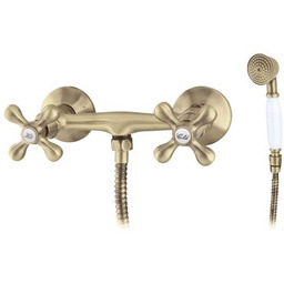 Bateria natryskowa LUXOR 03 mosiądz antyczny Loge