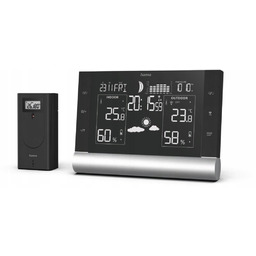 Stacja pogodowa Hama Black Line Plus czujnik zewnętrzny