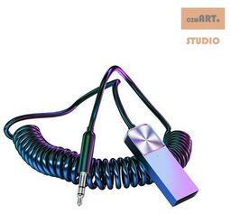 Adapter T03 Bluetooth to Aux srebny