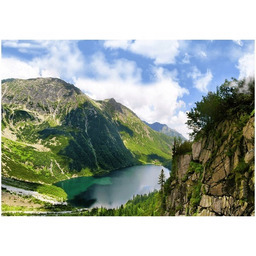 obraz druk górskie jezioro tatry