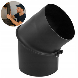 Kolano spalinowe nastawne dwusegmentowe przyłącze fi 160 mm