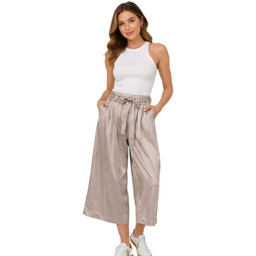 Spodnie damskie Silvian Heach satynowe culottes r. S