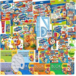 BAMBINO Wyprawka Szkolna zestaw plastyczny MEGA BAM-8301-V6