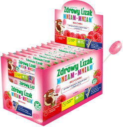 Starpharma Zdrowy Lizak Mniam 6G Malina 40 szt