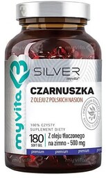 MyVita SILVER Olej z czarnuszki 500 mg, 180