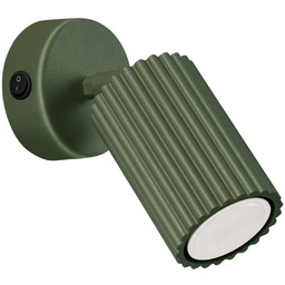 Kinkiet KARBON zielony oliwkowy z włącznikiem SL.1617 -