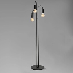 Luminex Lampa stojąca Aidan, 3-punktowa, czarna