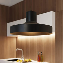 Sollux Metalowa lampa wisząca BILO czarna SL.1703 owalna