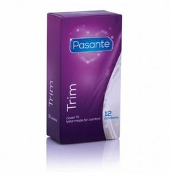 Ciasne Prezerwatywy Pasante Trim Lepiej Przylegają 12 szt.