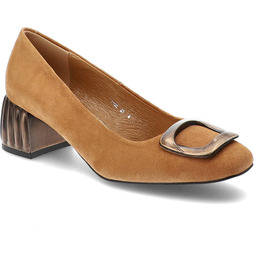 Espirito Brązowe Czółenka Eleganckie Buty Damskie