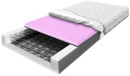 Materac sprężynowy 180x200 bonellowy Premium Twardy pianka elastyczna