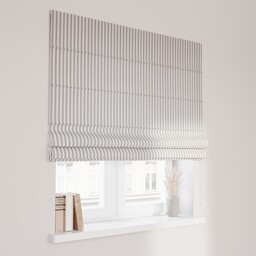 Roleta rzymska Capri, granatowo-białe pasy (1,5cm), Quadro