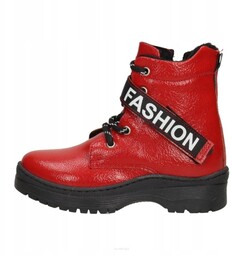 Czerwone botki dla dziewczynki Navy Dot 61064 r27