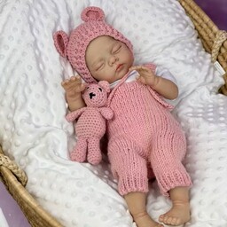 Realistyczna lalka Reborn 45 cm śpiące niemowlę ubranko