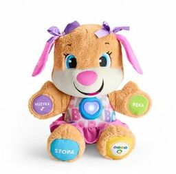 Fisher-Price, Interaktywna maskotka Siostrzyczka Szczeniaczka - Ucz się