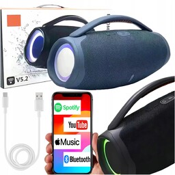 Mocny Głośnik Bezprzewodowy Bluetooth Bass Przenośny Dźwięk 100W