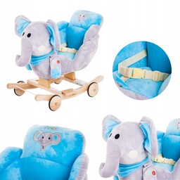 Interaktywny Jeździk na biegunach Bujak na biegunach 2w1