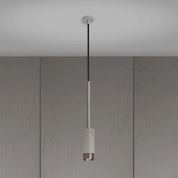 Lampa wisząca punktowa Exhaust Linear Stalowa Szara ze