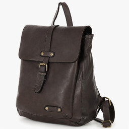 MAZZINI Miejski plecak skórzany w stylu old look