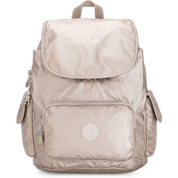 Kipling Damen City Pack S mały plecak, Metaliczny