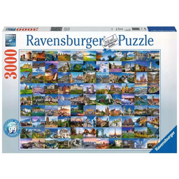 Puzzle 3000 elementów. 99 pięknych miejsc w Europie