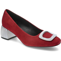 Espirito Czerwone Czółenka Eleganckie Buty Damskie