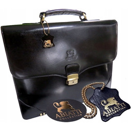 Ekskluzywna Skórzana Teczka Torba Aktówka Neseser Na Laptop