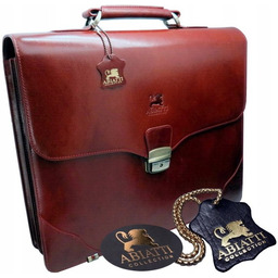 Ekskluzywna Skórzana Teczka Torba Aktówka Neseser Na Laptop