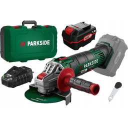 Akumulatorowa szlifierka kątowa Parkside aku 4Ah ładowarka 120W