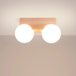 Sollux Sufitowa lampa balls BULBO SL.1683 drewniana biała