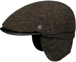 Kaszkiet z Nausznikami Windproof by bugatti, brązowy, 57