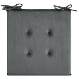 Eurofirany Poduszka siedzisko 40x40x3 Gaja na krzesło grafitowa