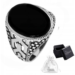 Sygnet srebrny pr. 925 Elegancki Pierścień z Owalnym