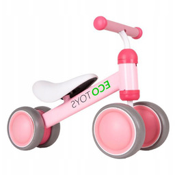 Różowy Rowerek Biegowy Treningowy Mini Rower dla Dzieci
