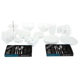 ARCOPAL Serwis obiadowo-kawowy szklany Zelie 12 osób (136