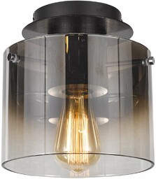 LAMPA sufitowa JAVIER MX17076-1A BK Italux szklana OPRAWA
